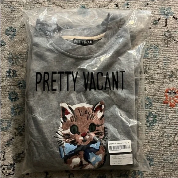 NWT Kitschy Kitty Embroidered Sweatshirt Size Small - Picture 5 of 15